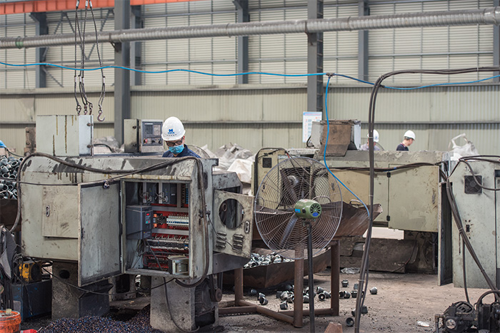 汨罗网架配件-锥头加工车间